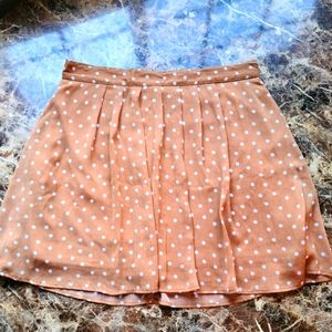 Mini flare skirt chiffon